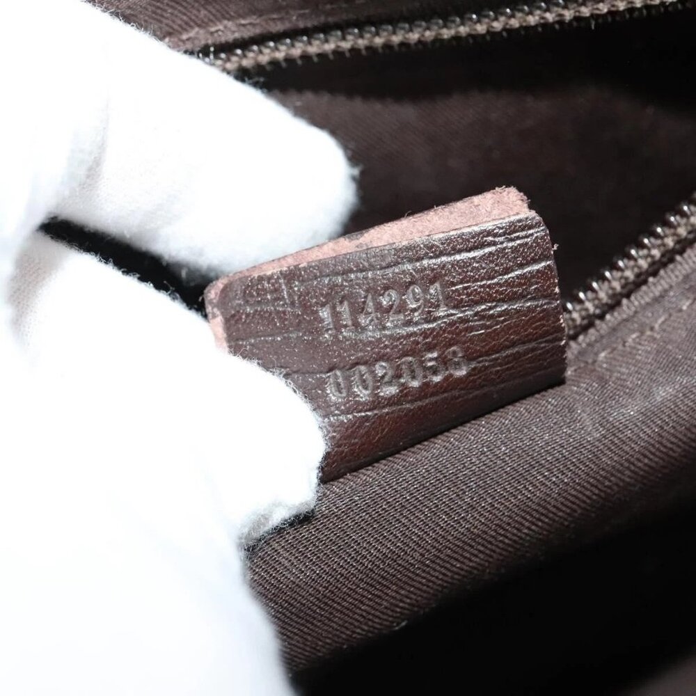 GUCCI GG Supreme Shoulder Bag PVC Beige Gold - Picture 11 of 16